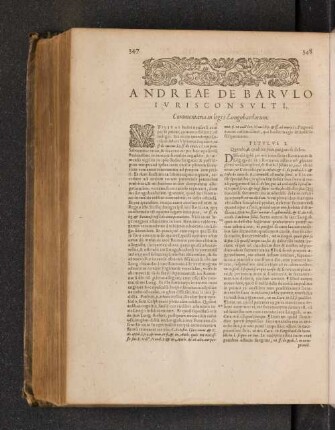 Andreae de Barulo Iurisconsulti, Commentario in leges Longobardorum.