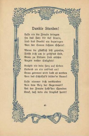 Dunkle Stunden!