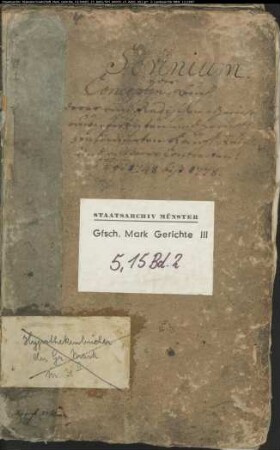 Belege zum Hypothekenbuch ("Scrinium") des Untergerichts Rhade, Bd. 2