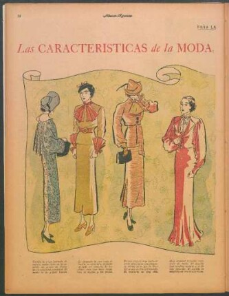Las características de la moda según las últimas creaciones [Dibujos} : Para la mujer