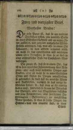 Zwey und vierzigster Brief