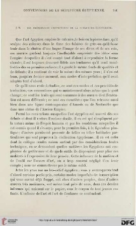 § 9: Des principales conventions de la sculpture égyptienne