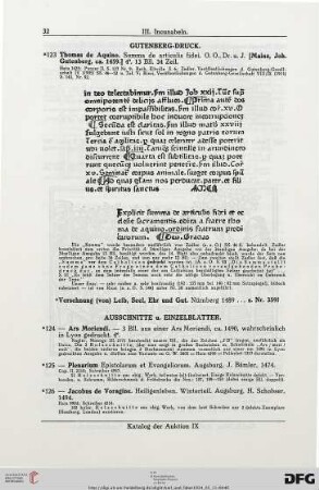 Ausschnitte und Einzelblätter (Nr. 124-130)