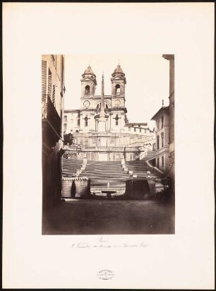 Santissima Trinitá de Monti und die Spanische Treppe, Rom: Ansicht
