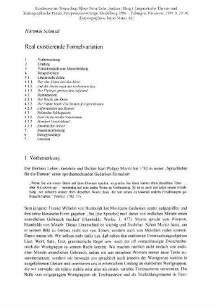 Real existierende Formelvariation