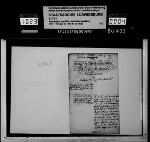 Terminmäßige Übergabe der Strafverzeichnisse an die Kameralämter durch die Oberämter