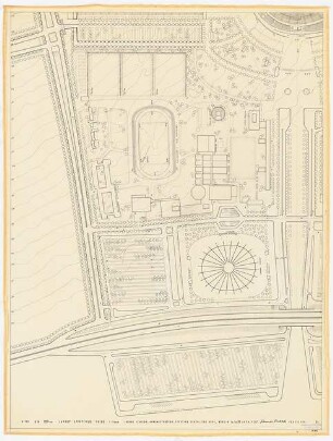 Sportfield Kairo: Indoor Stadium, Administration, Sporting School for Boys, Lageplan 1:1000