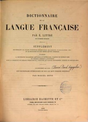 Dictionnaire de la langue française, 5