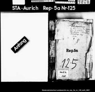 Vormundschaft über die Kinder des verstorbenen Kriegsrats Lantzius-Beninga zu Stickelkamp