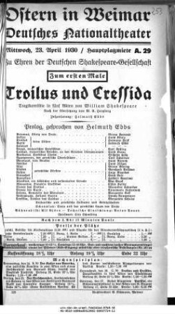 Troilus und Cressida