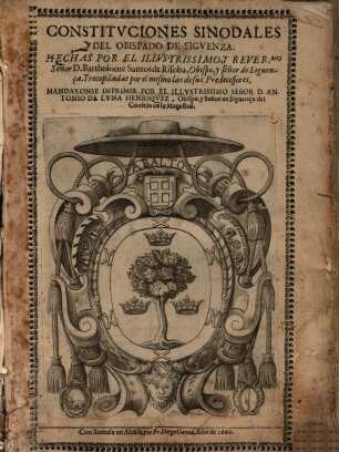 Constituciones synodales del Obispado de Siguenza