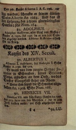 Kayser des XIV. Seculi