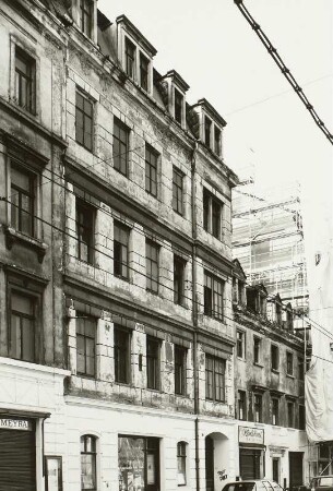 Dresden-Neustadt, Görlitzer Straße 11. Wohnhaus mit Laden (1885). Straßenansicht
