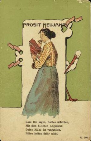 Prosit Neujahr! Lass dir sagen, holdes Mädchen [...]