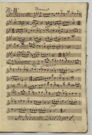 4. Anonymus, Gavottes, A-Dur