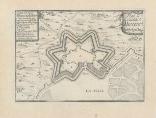 Plan de la Citadelle de Mircourt [= Mirecourt]
