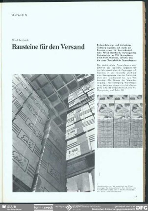 Bausteine für den Versand : Verpacken