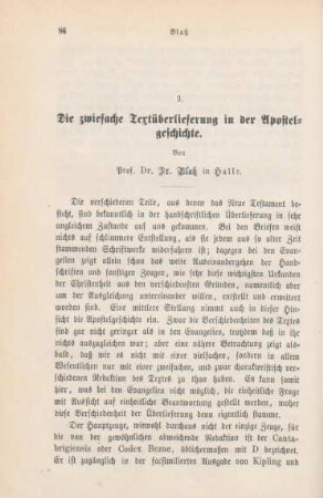 86-119 Die zwiefache Textüberlieferung in der Apostelgeschichte