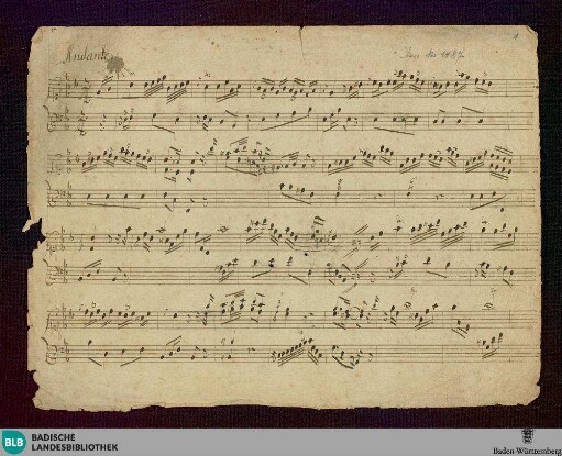 Andante - Don Mus.Ms. 1487 : cemb; E|b