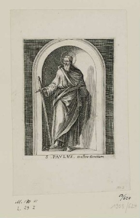 S. Paulus, Blatt 13 der Folge "Gemälde von Rom"