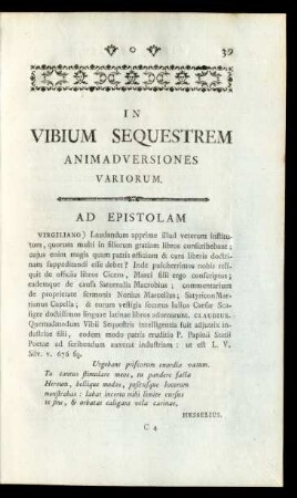 Ad Epistolam