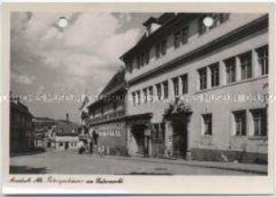 Arnstadt, Alte Patrizierhäuser am Untermarkt