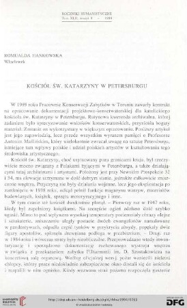42: Kościół św. Katarzyny w Petersburgu