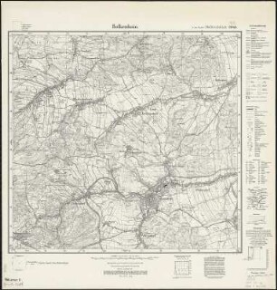 Meßtischblatt 2949 : Bolkenhain, 1934 : Bolkenhain. - Hrsg. 1886, bericht. 1925, Nachtr. 1930, gedr. [19]34. - 1:25000. - [Berlin]: Reichsamt für Landesaufnahme, 1934. - 1 Kt.