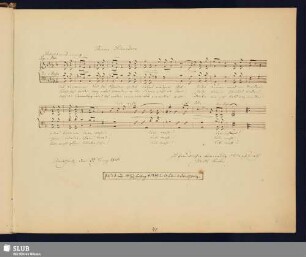 Becker, Julius; 1856 [Noten- und Texteintrag]
