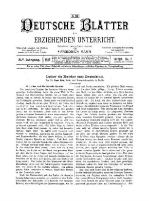 Luther als Erzieher zum Deutschtum : (Fortsetzung)