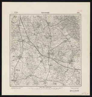 Messtischblatt 2486 = [1090] : Geierswalde, 1912 : Messtischblatt 2486 = [1090] : Geierswalde. - Aufn. 1910. Hrsg. 1912. - [Berlin] : Reichsamt für Landesaufnahme, 1912. - 1 Kt. : einfarb. - Ohne Gitternetz. - Ohne Planzeiger. - Ohne Zeichenerklärung.
