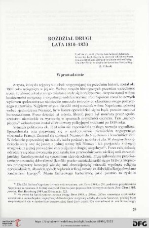 Rozdział II: lata 1810-1820