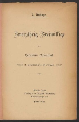 Zweijährig-Freiwillige