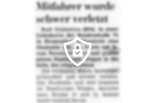 Mitfahrer wurde schwer verletzt