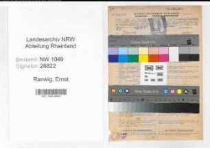 Entnazifizierung Ernst Ranwig , geb. 13.07.1892 (Apotheker)