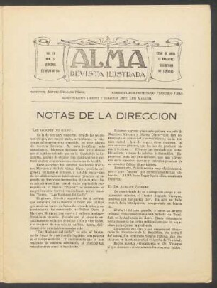 Notas de la dirección