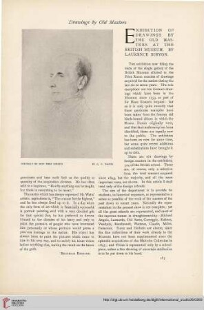 20.1903 =Nr 79: Exhibition of drawings by the old masters at the British Museum