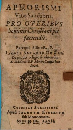 Aphorismi vitae sanctioris