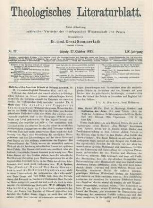 337-338 [Rezension] Bulletin of the American Schools of Oriental Researsch ; Nr. 48