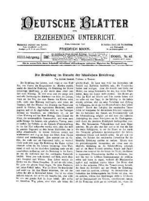 Die Erzählung im Dienste der häuslichen Erziehung