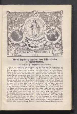 X. Jahrgang. 1904. Januar