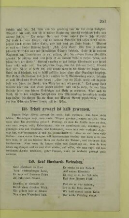 158. Frisch gewagt ist halb gewonnen