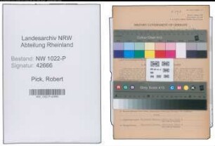Entnazifizierung Robert Pick , geb. 09.01.1898 (Kaufmaennischer Angestellter)