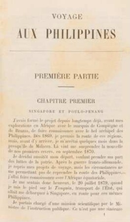 Chapitre premier. Singapore et Poulo-Penang