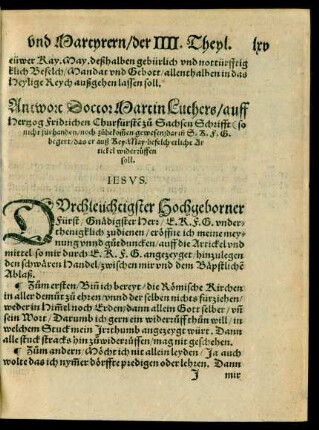 Antwort Doctor Martin Luthers ...