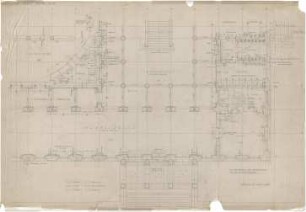 Troost, Paul Ludwig; München, Arcisstr. 12; Führerbau der NSDAP - Südwest-Teil (Grundriss EG)