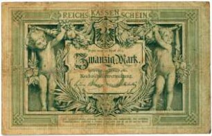 Geldschein, 20 Mark, 10.1.1882