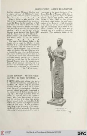 79: Jacob Epstein : Artist-philosopher