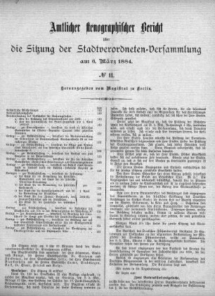 No. 11, 6. März 1884