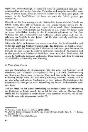 7. Noch offene Fragen